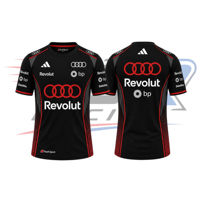 2026 F1 Team Audi Racing T-Shirt Black & Red