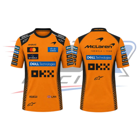 2026 F1 Team McLaren Racing Team T-Shirt – Orange
