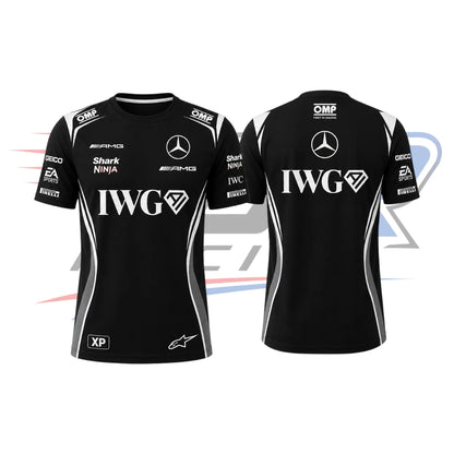 2026 F1 Team Cadillac Racing T-Shirt Black - White