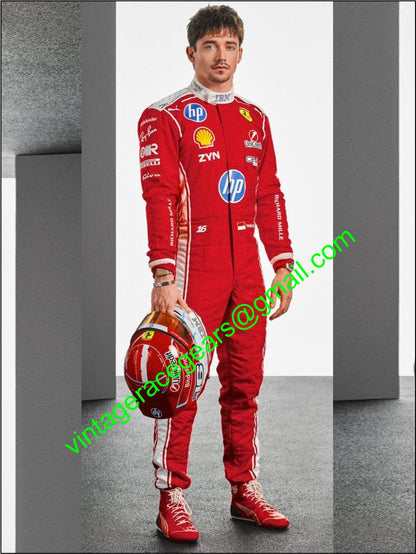2026 Charles Leclerc Scuderia Ferrari F1 Racing Suit