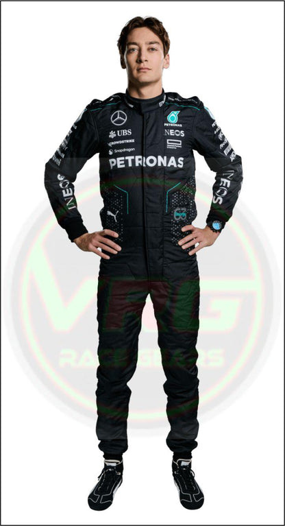 2024 George Russell Mercedes AMG F1 Team Race Suit - Vintage Racegears