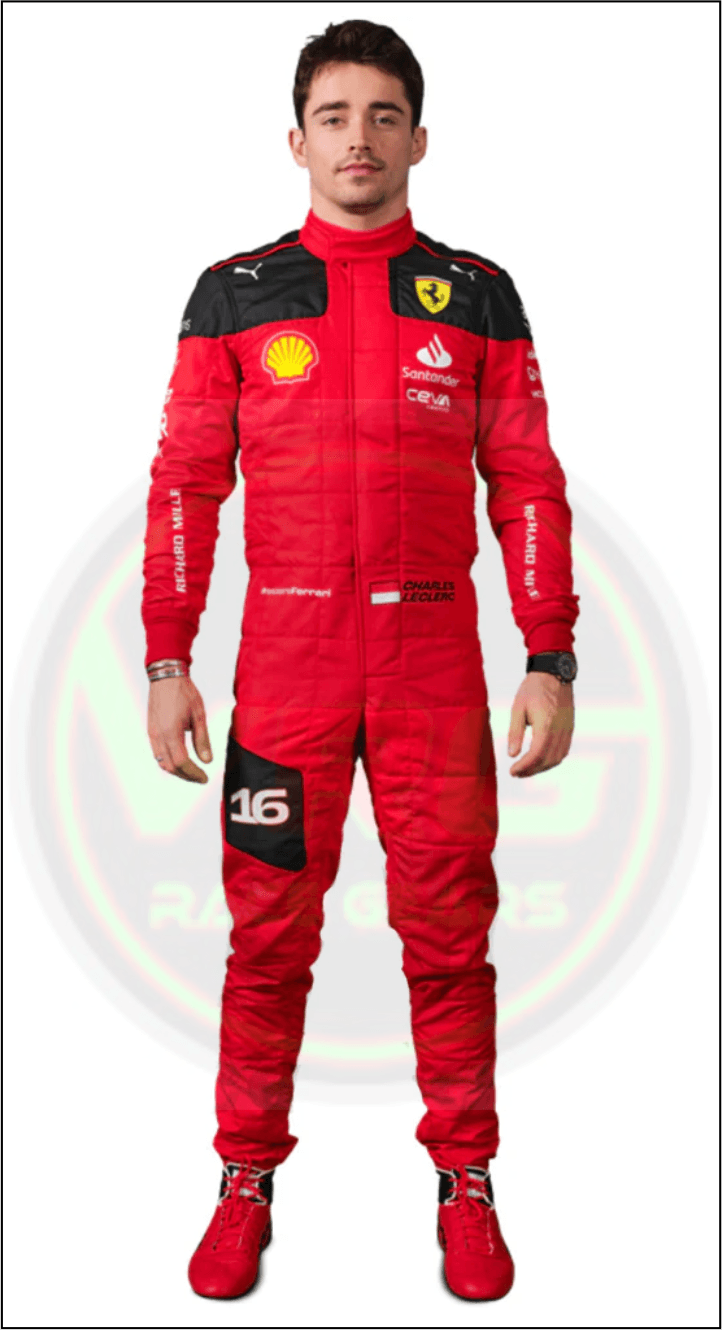 New Charles Leclerc F1 Race Suit 2023 - Vintage Racegears