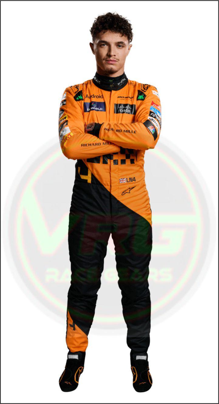 Lando Norris McLaren F1 Racing Suit - Vintage Racegears