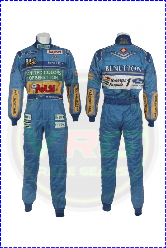 1994 Michael Schumacher Mild Seven F1 Race Suit - Vintage Racegears