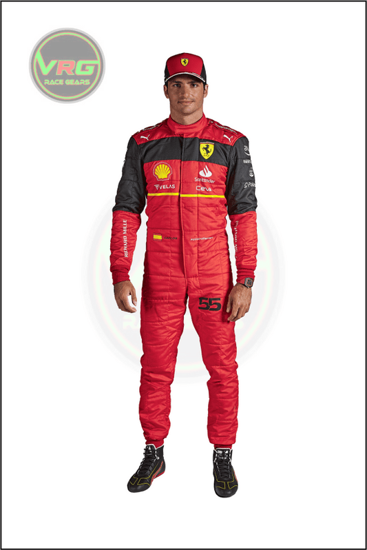 2022 Carlos Sainz Ferrari F1 Race Suit - Vintage Racegears