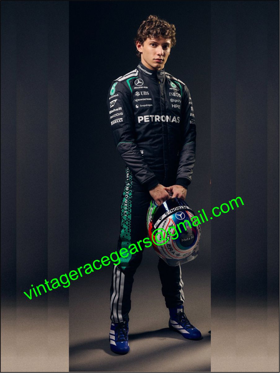 New 2026 Kimi Antonelli Team Mercedes F1 Racing Suit