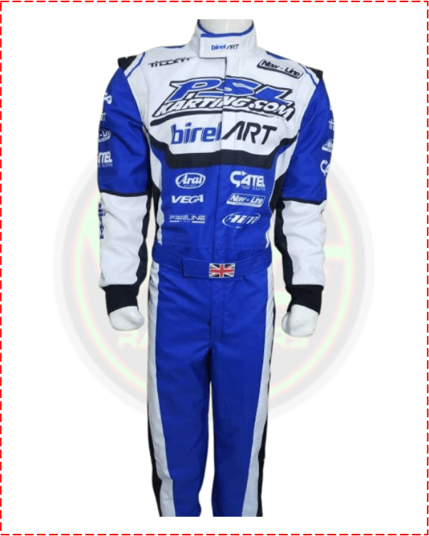 New Birel Art Kart Racing Suit Blue - Vintage Racegears