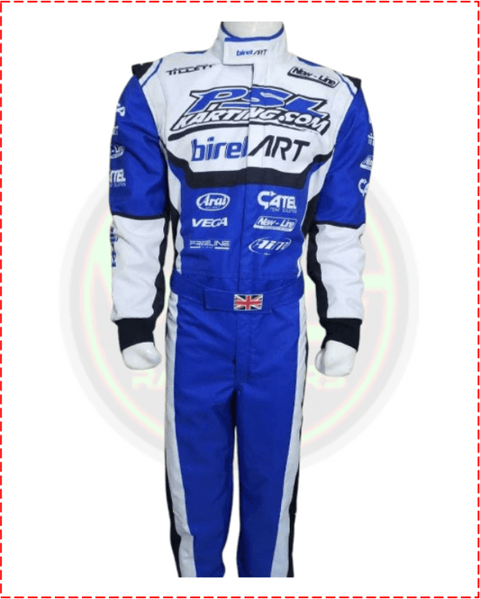 New Birel Art Kart Racing Suit Blue - Vintage Racegears