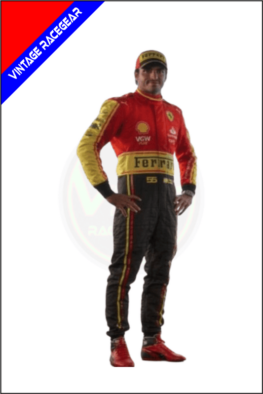 Monza Ferrari Carlos Sainz F1 Race Suit - Vintage Racegears