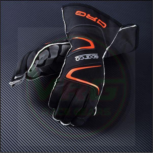 CRG Karting Gloves - Black - Vintage Racegears