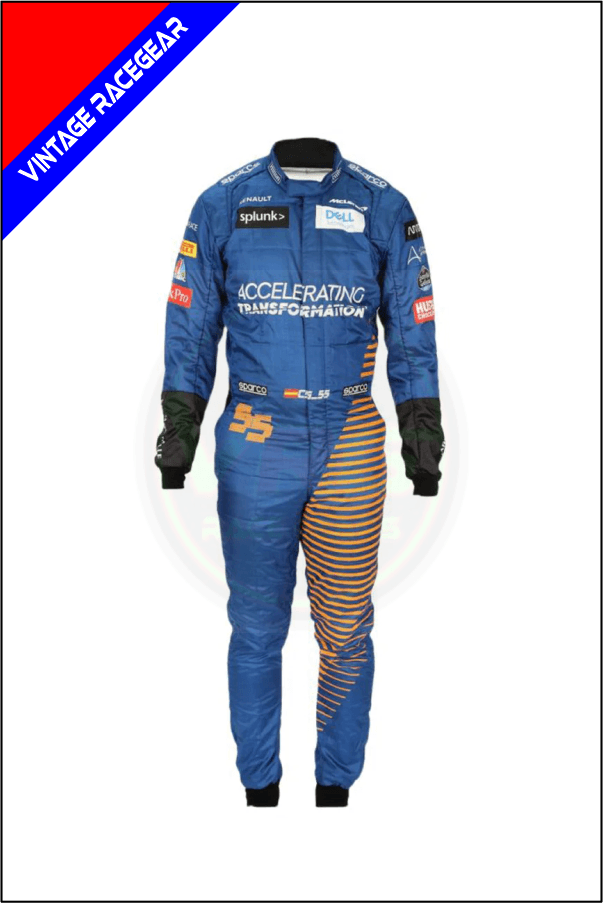 2020 Carlos Sainz Ferrari F1 Race Suit - Vintage Racegears