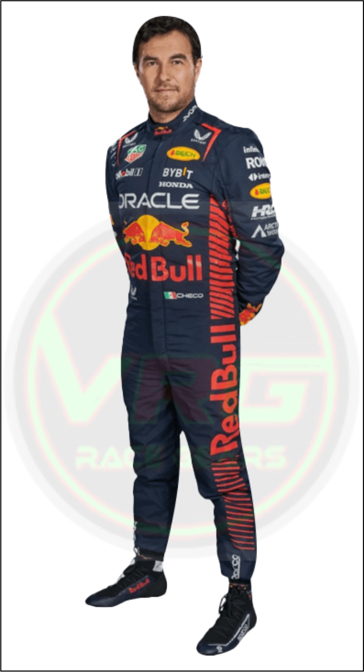 2023 Sergio Perez Red Bull F1 Race Suit - Vintage Racegears