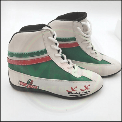 Tony Kart Shoes Green-White - Vintage Racegears