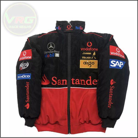 Mercedes F1 vintage jacket Black-Red - Vintage Racegears