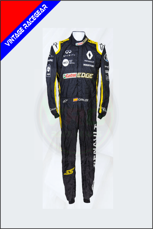 2018 Carlos Sainz Renault F1 Race Suit - Vintage Racegears