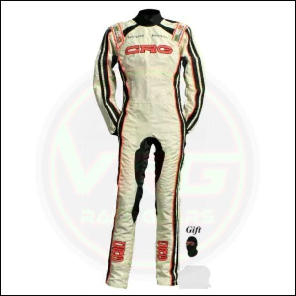 CRG Kart Racing Suit Black - White 2013 - Vintage Racegears