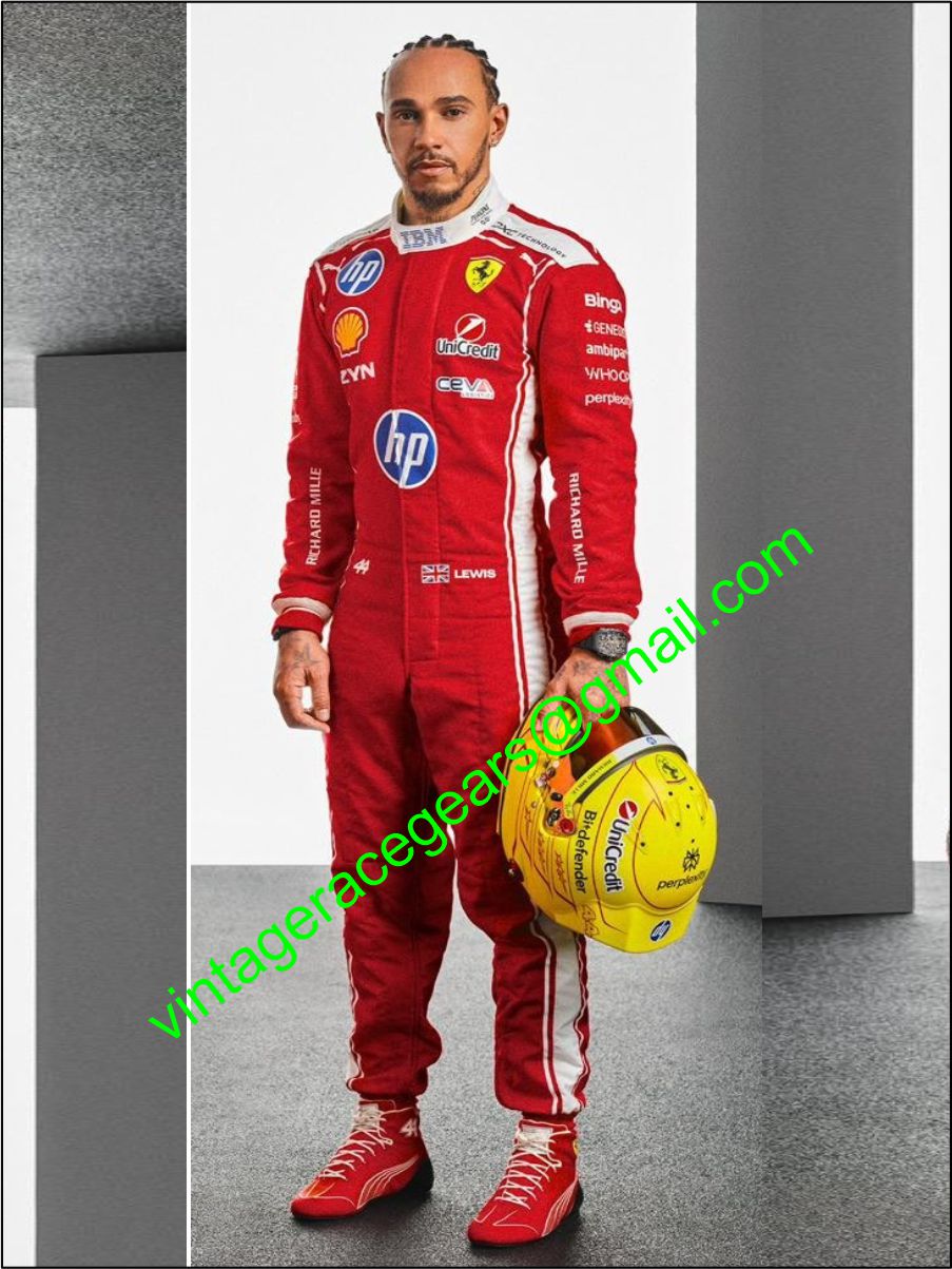 2026 Lewis Hamilton Scuderia Ferrari F1 Racing Suit