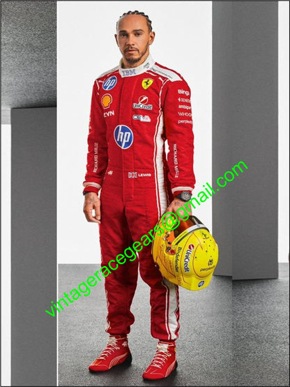 2026 Lewis Hamilton Scuderia Ferrari F1 Racing Suit