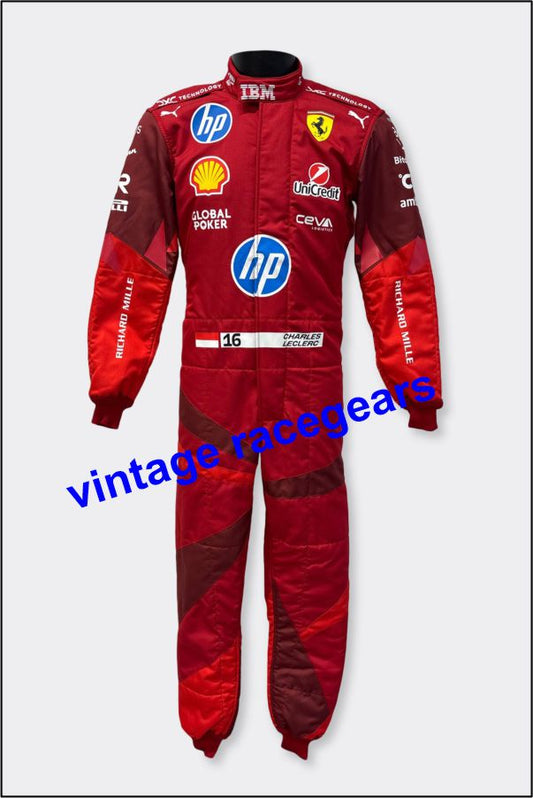 Charles Leclerc Puma for Scuderia Ferrari HP Las Vegas 2025 race suit