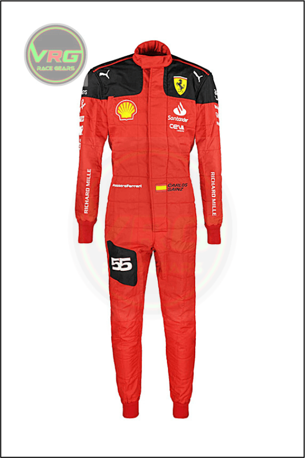 2023 Carlos Sainz Ferrari F1 Race Suit - Vintage Racegears