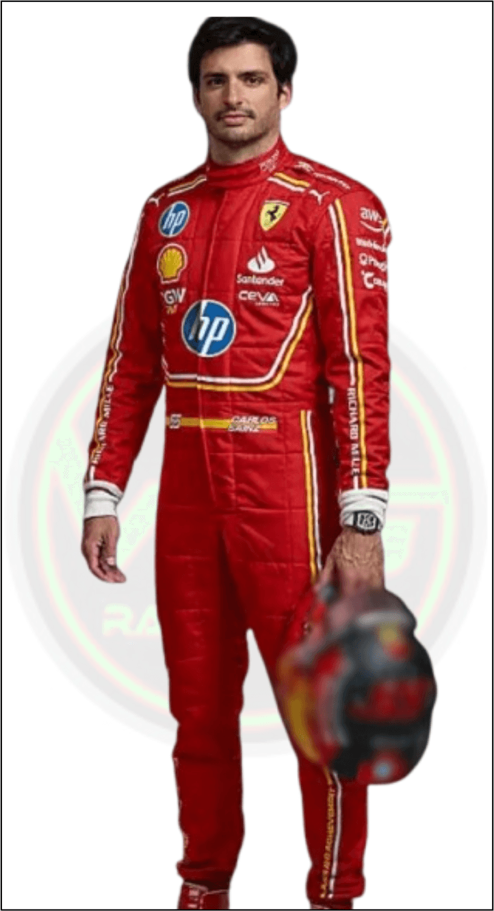 2024 Scuderia Ferrari HP Carlos Sainz Race suit - Vintage Racegears