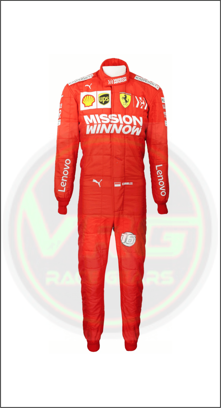 2019 Charles Leclerc Mission Ferrari F1 Race Suit - Vintage Racegears