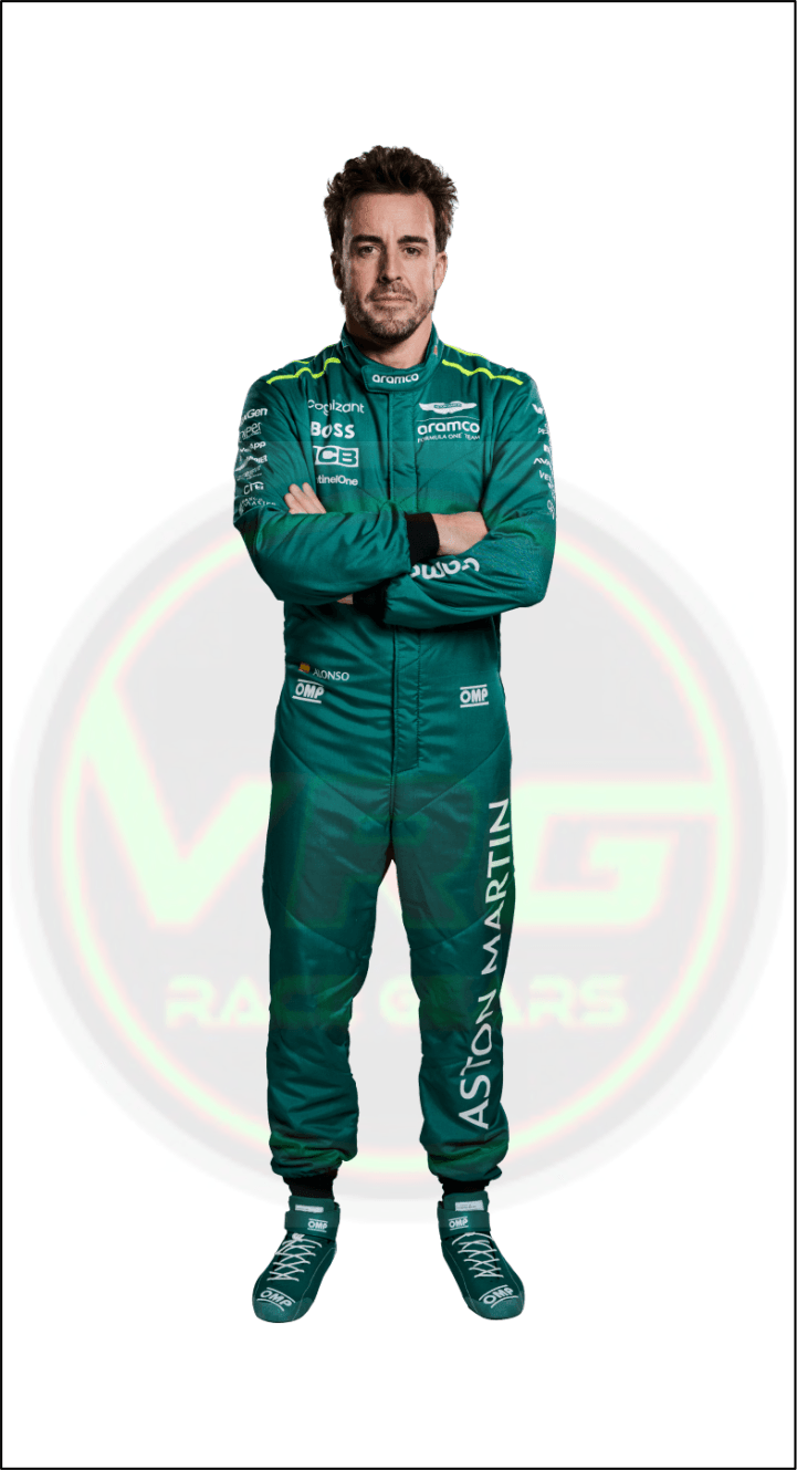 2024 Fernando Alonso Aston Martin F1 Suit - Vintage Racegears