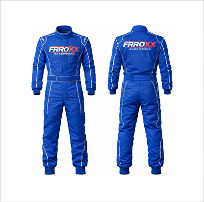 New Frroxx Racewears Kart Racing Suit Blue