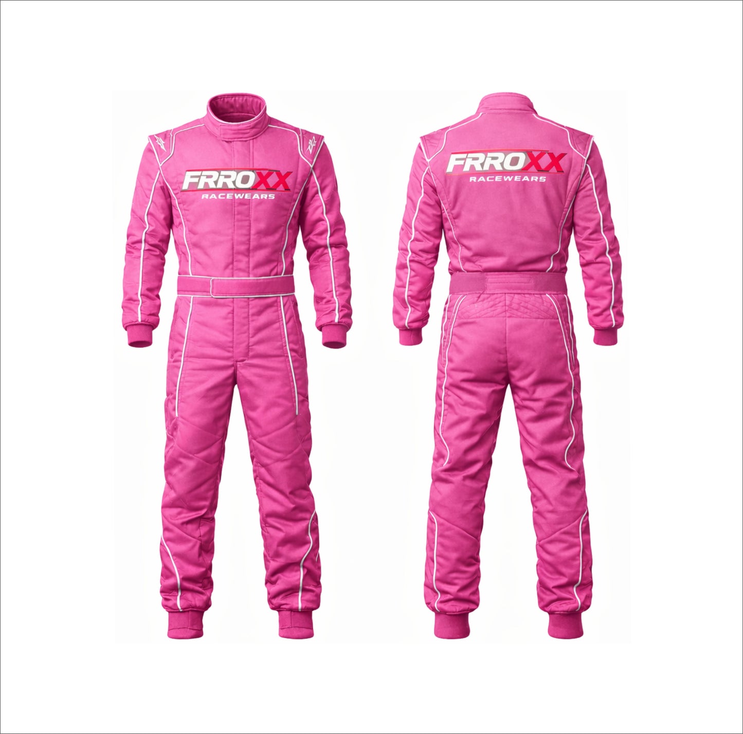 New 2026 Frroxx Racewears Kart Racing Suit Pink