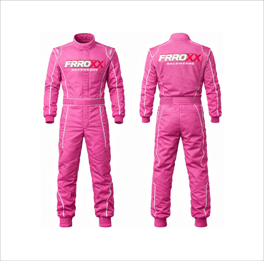 New 2026 Frroxx Racewears Kart Racing Suit Pink