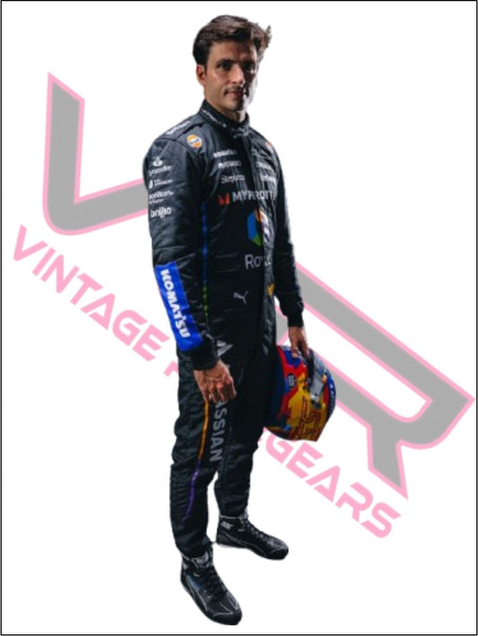 2026 F1 New Carlos Sainz Team Williams Racing Suit