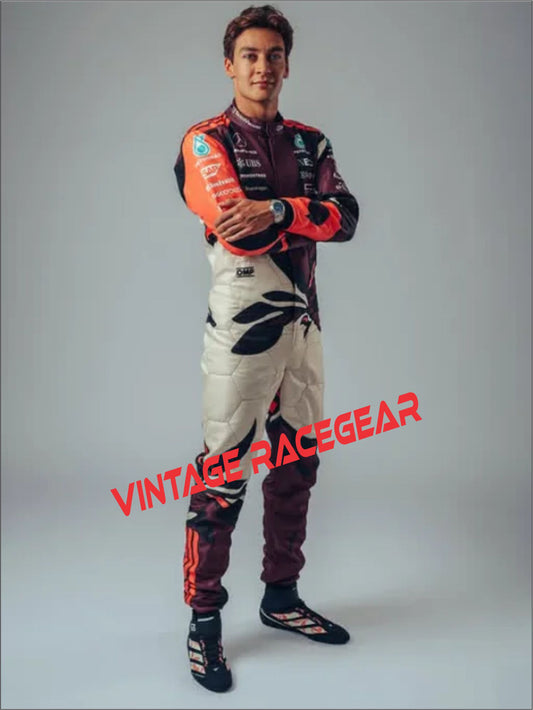 George Russell 2025 Mercedes AMG Petronas F1 Team Suit