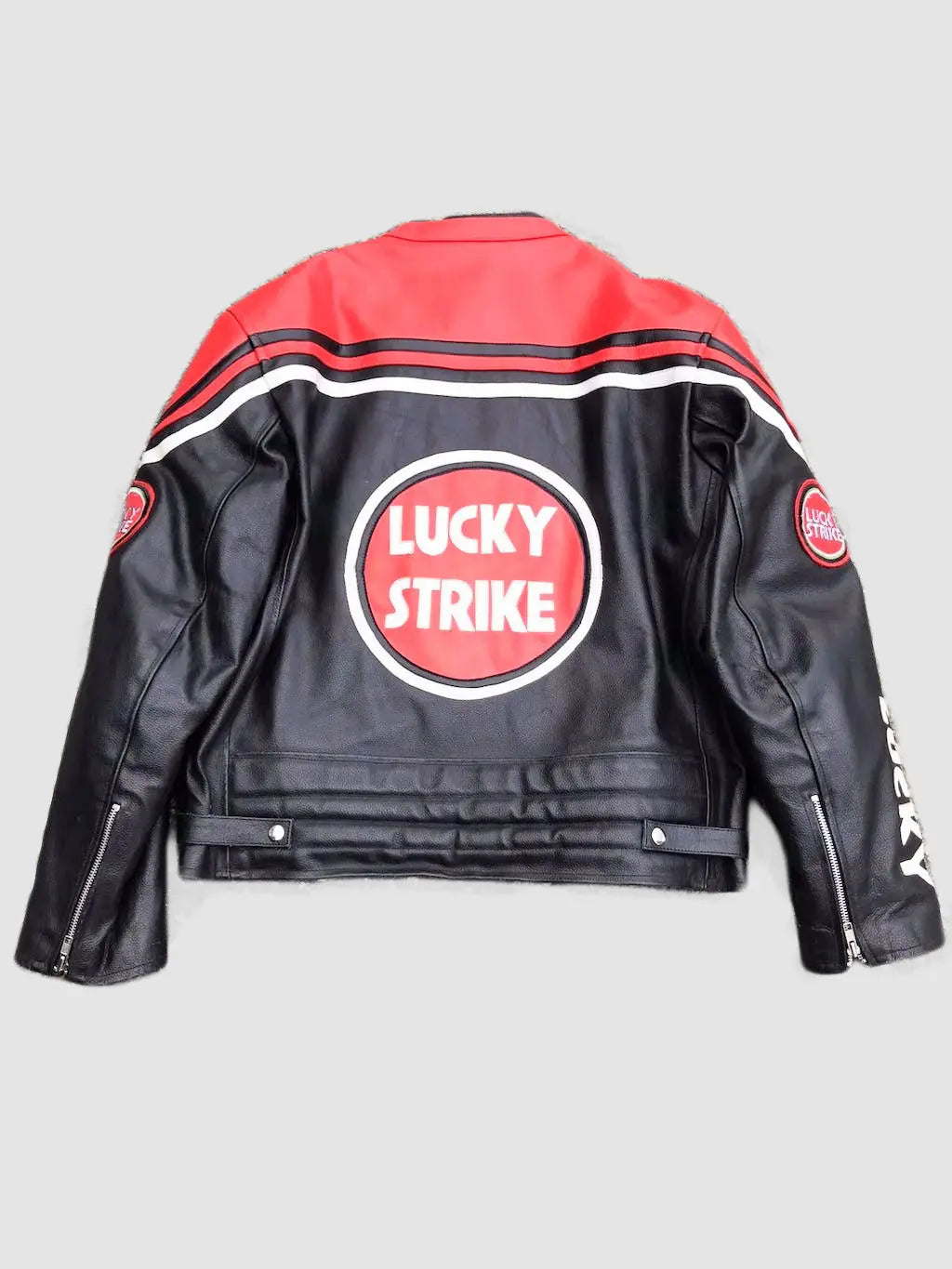 LUCKY STRIKE RARE 90’s Biker Leather Jacket Vintage
