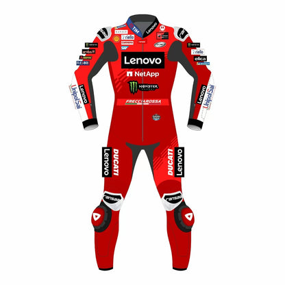 Francesco Bagnaia Ducati MotoGP Leather Racing Suit 2025