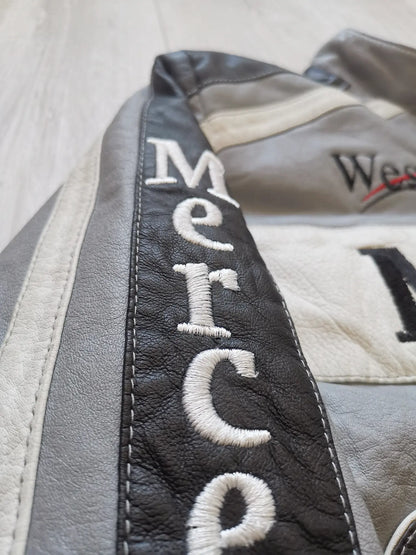 Mercedes X Mclaren Racing Leather Jacket Streetwear