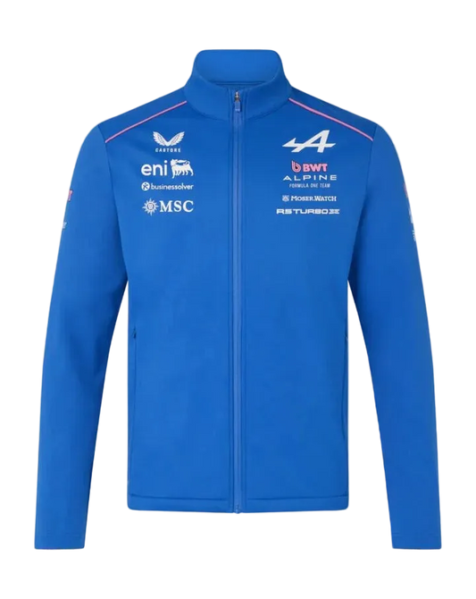 Alpine Racing F1 2026 Team Softshell Jacket - Lapis Blue