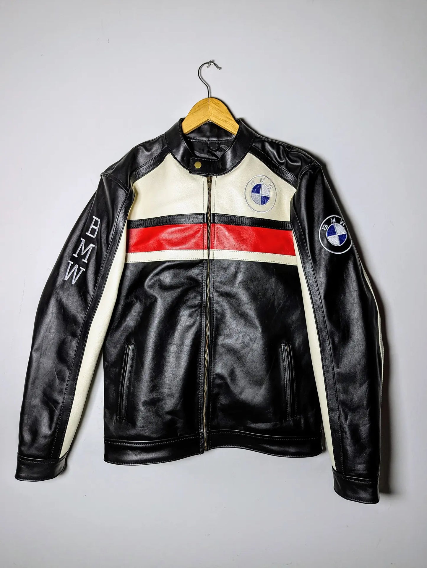 BMW FORMULA 1 RACING LEATHER JACKET RARE STREETWEAR