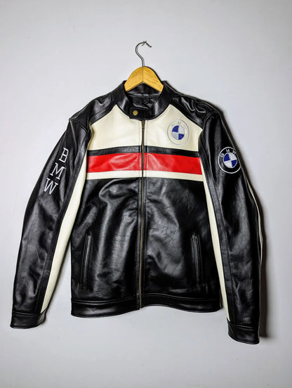 BMW FORMULA 1 RACING LEATHER JACKET RARE STREETWEAR