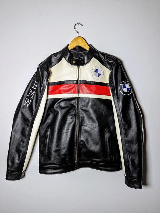 BMW FORMULA 1 RACING LEATHER JACKET RARE STREETWEAR