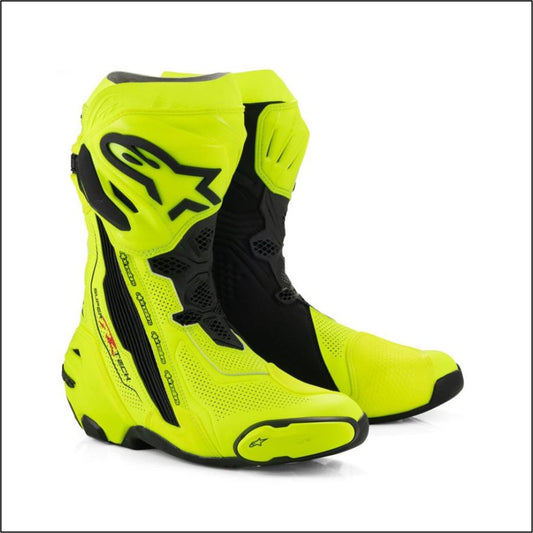 Alpinestars Supertech R Vented Motorcycle Boot (Fluo Yellow|Black)