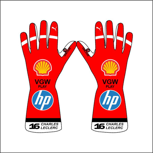 New 2025 Charles Leclerc F1 Racing Gloves