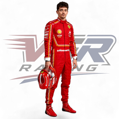2024 Charles Leclerc Monaco GP Ferrari F1 Replica Race Suit
