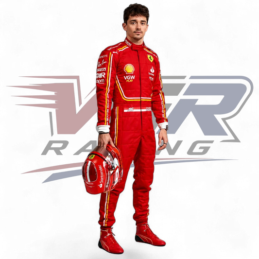 2024 Charles Leclerc Monaco GP Ferrari F1 Replica Race Suit