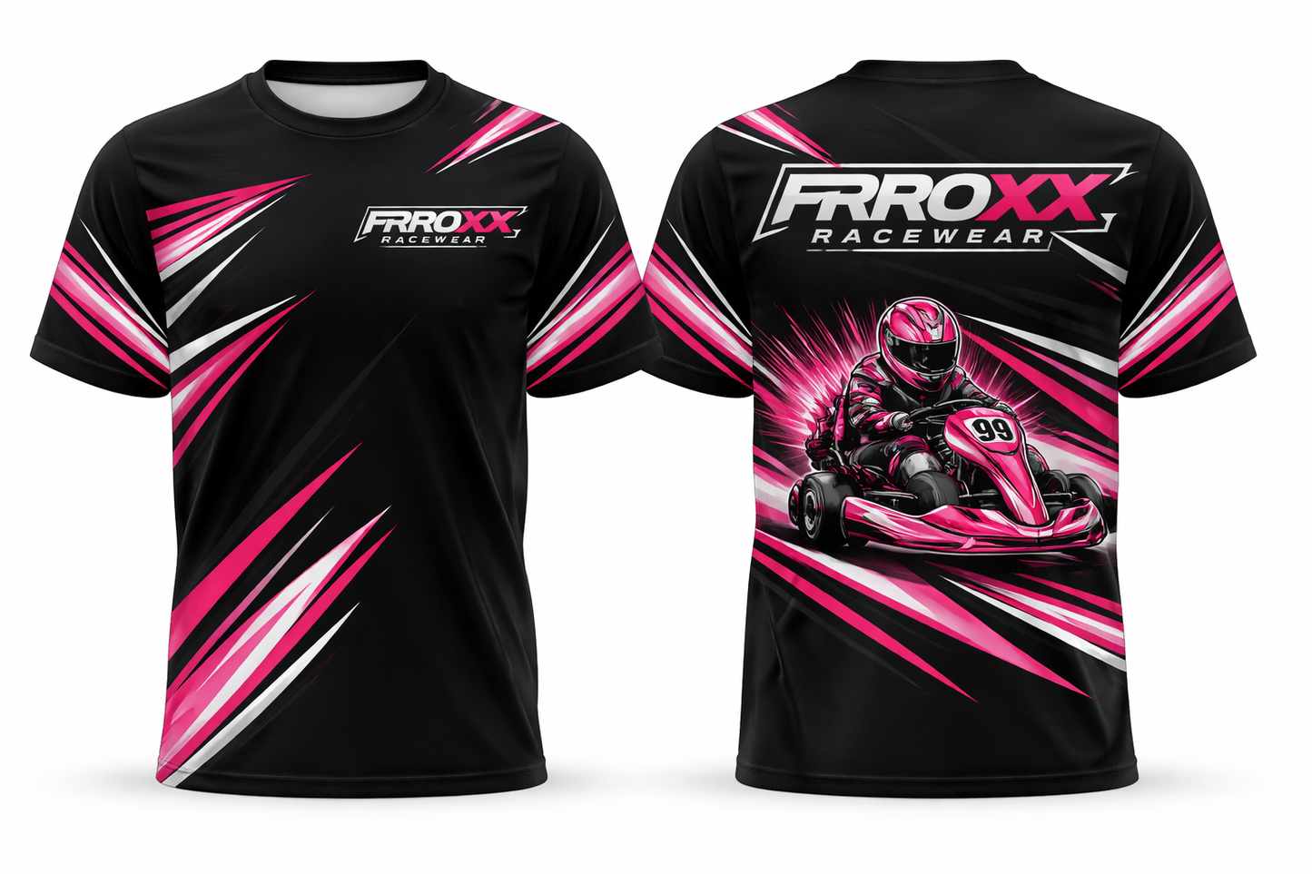 New Frroxx Racewear Kart Racing Sublimation Printed T-Shirt