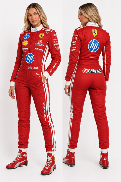 2026 F1 Team Ferrari Women’s Racing Suit Red