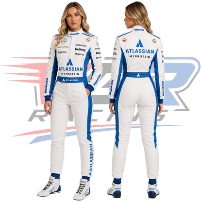 2026 F1 Team Williams Women’s Racing Suit Blue & White