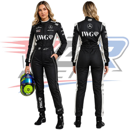 2026 F1 Team Cadillac Women’s Racing Suit Black & White