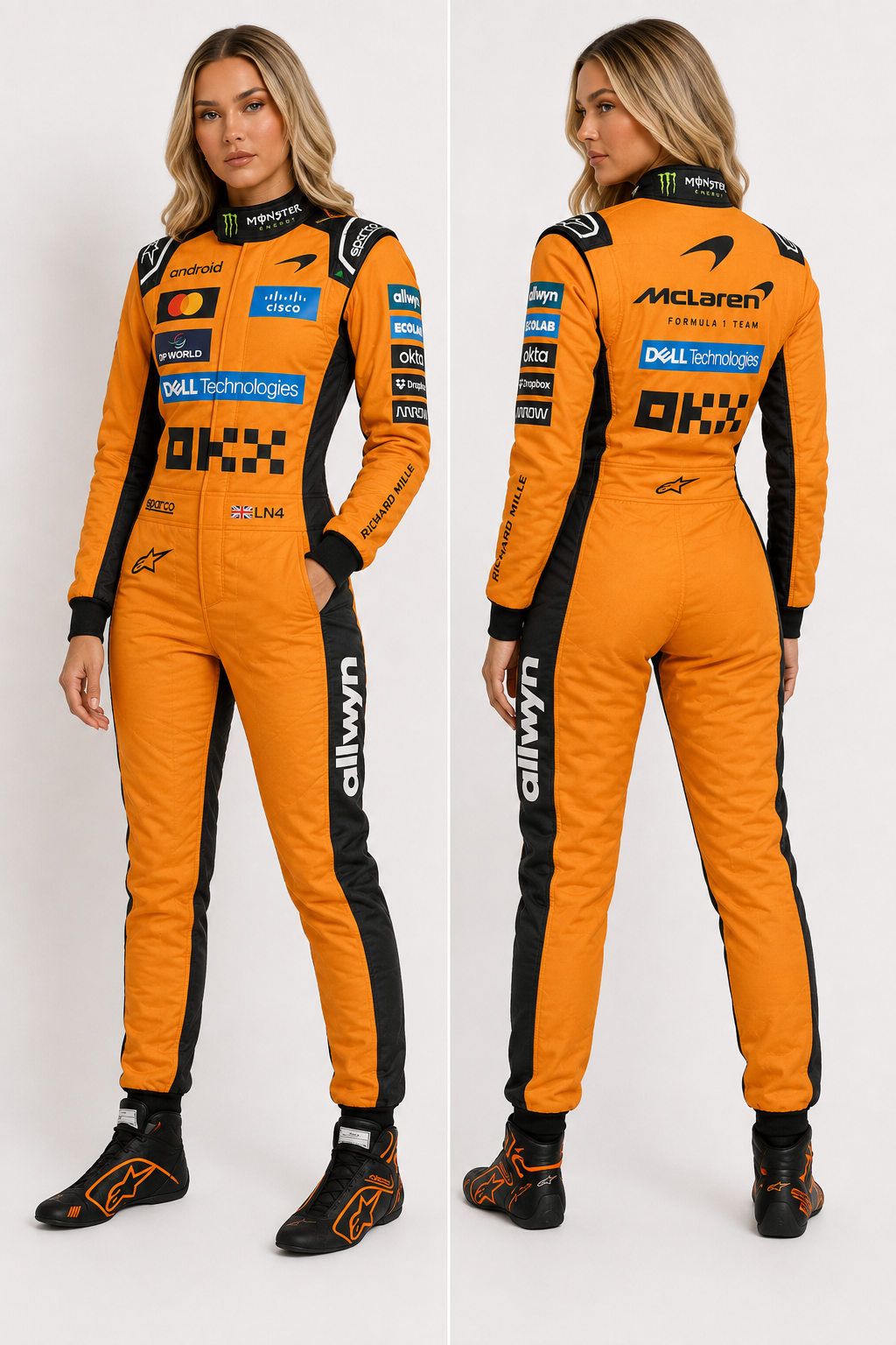 2026 F1 Team McLaren Women’s Racing Suit Orange