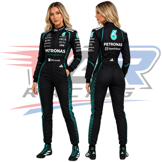 2026 F1 Team Mercedes Women’s Racing Suit Black