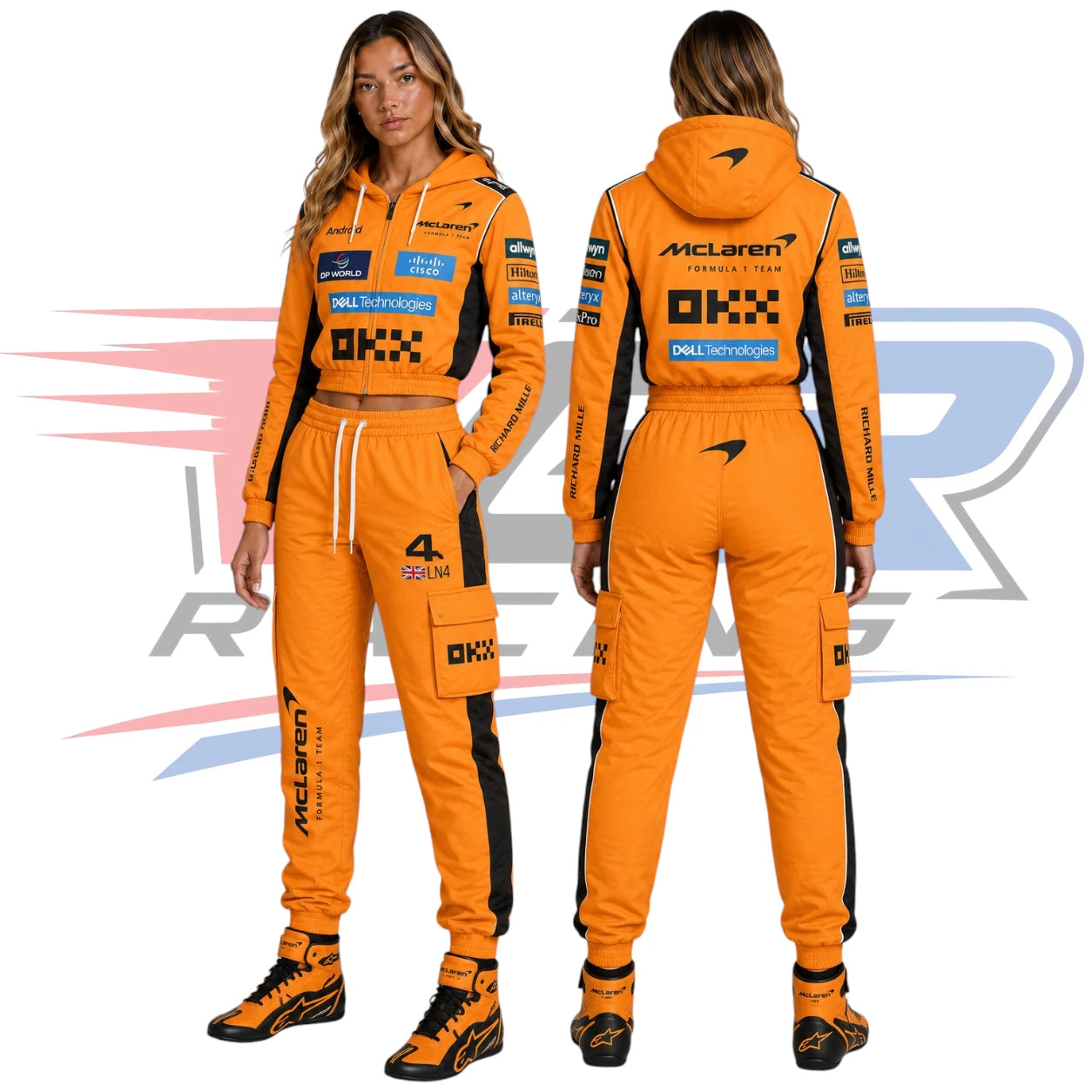 F1 Team McLaren Women’s Hoodie & Jogger Set Orange